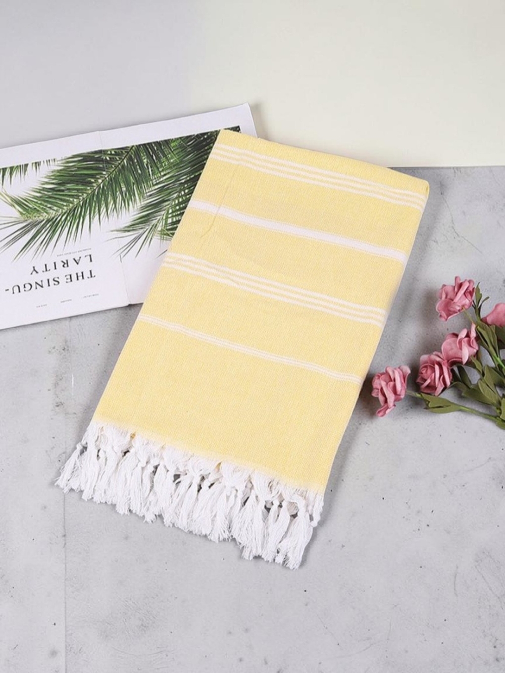 Turkish Cotton Beach Towel | Oversized Quick-Dry Travel Towel